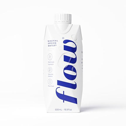 Flow Alkaline Spring Water, 100% Naturally Alkaline,1L (Pack of 6)