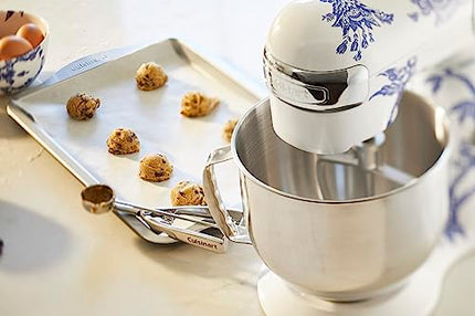 Cuisinart SMD-50CRM Precision Pro 5.5-Quart Digital Stand Mixer with 12-Speeds, 3 Preprogrammed Food Prep Settings, Mixing Bowl, Chef's Whisk, Flat Mixing Paddle, Dough Hook, and Splash Guard, Cream