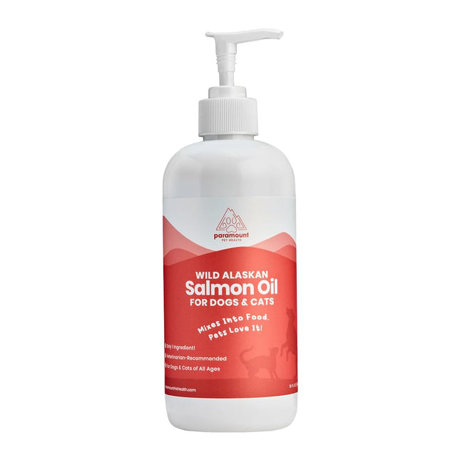 Paramount Pet Health Wild Alaskan Salmon Oil for Cats & Small Dogs, Supports Skin, Coat, Joint & Overall Well-Being, Pure & Premium Alaskan Salmon Oil for Dogs & Cats with No Fillers, 2 oz