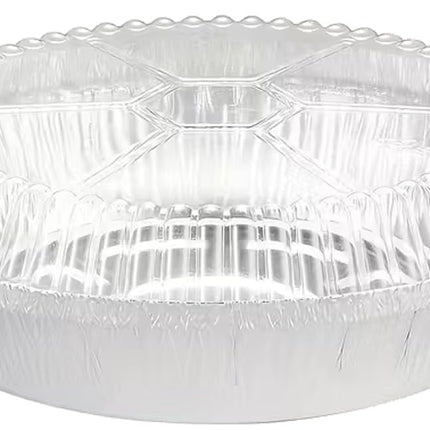 Ruthy's Outlet Round aluminum foil pans Disposable Tray Containers for Storing, Baking, Meal Prep & Reheating | Freezer & Oven Safe, Recyclable (30, 8" Round)