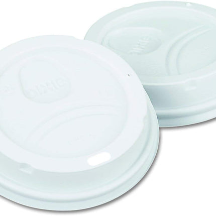 Dixie PerfecTouch WiseSize Coffee Design Insulated Paper Cup, 16oz Cups and Lids Bundle (16 oz, 50 Cups, 50 Lids)