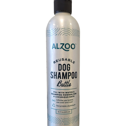 ALZOO Concentrated Shampoo Powder for Dogs, Specially Formulated for Dogs with Sensitive Skin, 100% Plant-Based Active Ingredients, Vanilla Fragrance, Pack of 2