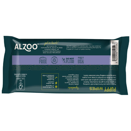 ALZOO Grooming Hypoallergenic Wipes for Dogs, 100% Plant-Based Active Ingredients, 100 Count