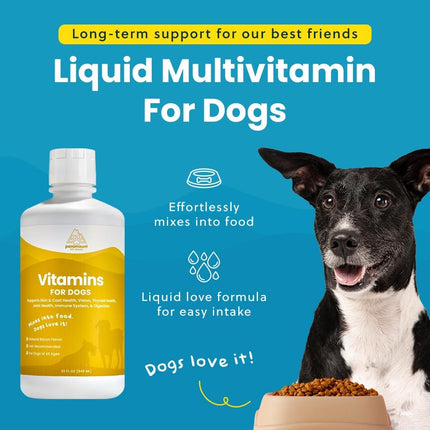 Vegetarian Dog Wellness Bundle: Plant-Based Glucosamine & Liquid Vitamins for Joint Health & Vitality