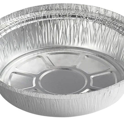 Ruthy's Outlet Round aluminum foil pans Disposable Tray Containers for Storing, Baking, Meal Prep & Reheating | Freezer & Oven Safe, Recyclable (30, 8" Round)