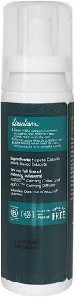 ALZOO Cat Calming Spray - Natural Plant Based Stress & Anxiety Relief, Valerian & Lavadin Blend, No Synthetic Pheromones, Stress and Anxiety Relief During Travel, Vet, Fireworks, Separation