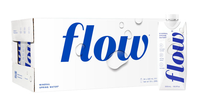 Flow Alkaline Spring Water, 100% Naturally Alkaline,1L (Pack of 6)