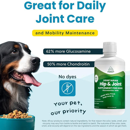 Paramount Pet Health Plant-Based Joint & Coat Bundle for Dogs: Vegetarian Glucosamine + Wild Alaskan Salmon Oil