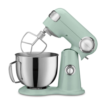 Cuisinart SMD-50CRM Precision Pro 5.5-Quart Digital Stand Mixer with 12-Speeds, 3 Preprogrammed Food Prep Settings, Mixing Bowl, Chef's Whisk, Flat Mixing Paddle, Dough Hook, and Splash Guard, Cream