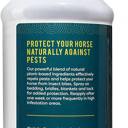ALZOO Fly and Tick Horse Spray and Collar Bundle, 100% Plant-Based Active Ingredients, Helps Repel Mosquitos, Horesflies & Ticks