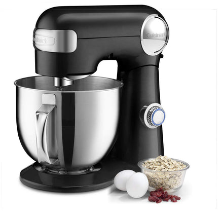 Cuisinart SMD-50CRM Precision Pro 5.5-Quart Digital Stand Mixer with 12-Speeds, 3 Preprogrammed Food Prep Settings, Mixing Bowl, Chef's Whisk, Flat Mixing Paddle, Dough Hook, and Splash Guard, Cream
