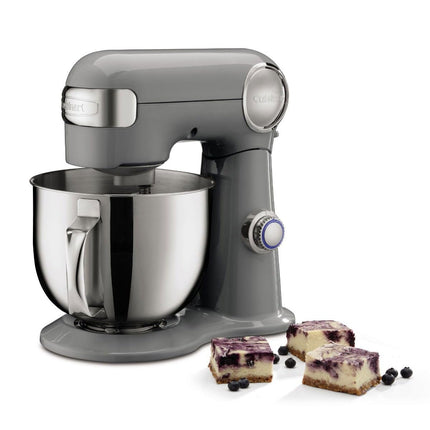 Cuisinart SMD-50CRM Precision Pro 5.5-Quart Digital Stand Mixer with 12-Speeds, 3 Preprogrammed Food Prep Settings, Mixing Bowl, Chef's Whisk, Flat Mixing Paddle, Dough Hook, and Splash Guard, Cream