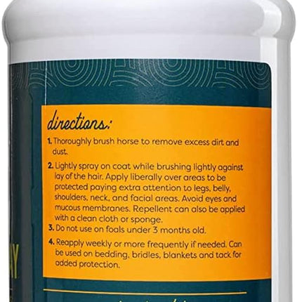 ALZOO Fly and Tick Horse Spray and Collar Bundle, 100% Plant-Based Active Ingredients, Helps Repel Mosquitos, Horesflies & Ticks