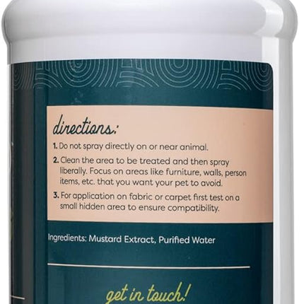 ALZOO Indoor and Outdoor Training Spray for Dogs, Helps Correct Destructive Behavior Like Marking & Chewing On Indoor Areas, 100% Plant-Based Active Ingredients, 32 Fl. Oz. Spray Bottle