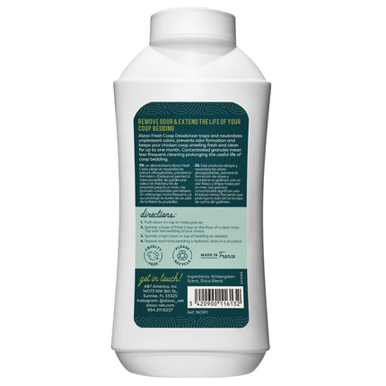 ALZOO My Fresh Coop Deodorizer, Chicken Coop Deodorizer, Concentrated Granules Absorb & Help Neutralize Odors, Mineral-Based Active Ingredients, Up To 30 Uses, 26.6 Oz., Single