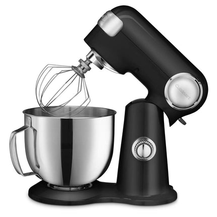 Cuisinart SMD-50CRM Precision Pro 5.5-Quart Digital Stand Mixer with 12-Speeds, 3 Preprogrammed Food Prep Settings, Mixing Bowl, Chef's Whisk, Flat Mixing Paddle, Dough Hook, and Splash Guard, Cream