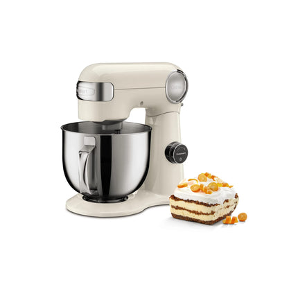 Cuisinart SMD-50CRM Precision Pro 5.5-Quart Digital Stand Mixer with 12-Speeds, 3 Preprogrammed Food Prep Settings, Mixing Bowl, Chef's Whisk, Flat Mixing Paddle, Dough Hook, and Splash Guard, Cream