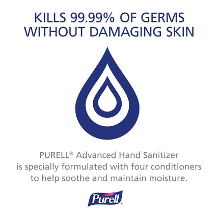 Purell ADVANCED Hand Sanitizer NATURALS (6.5 FL OZ) - Made with PLANT BASED ALCOHOL - 4 Pack (26 FL OZ) - Kills 99.9% of Germs - With Essential Oils and Skin Conditioners