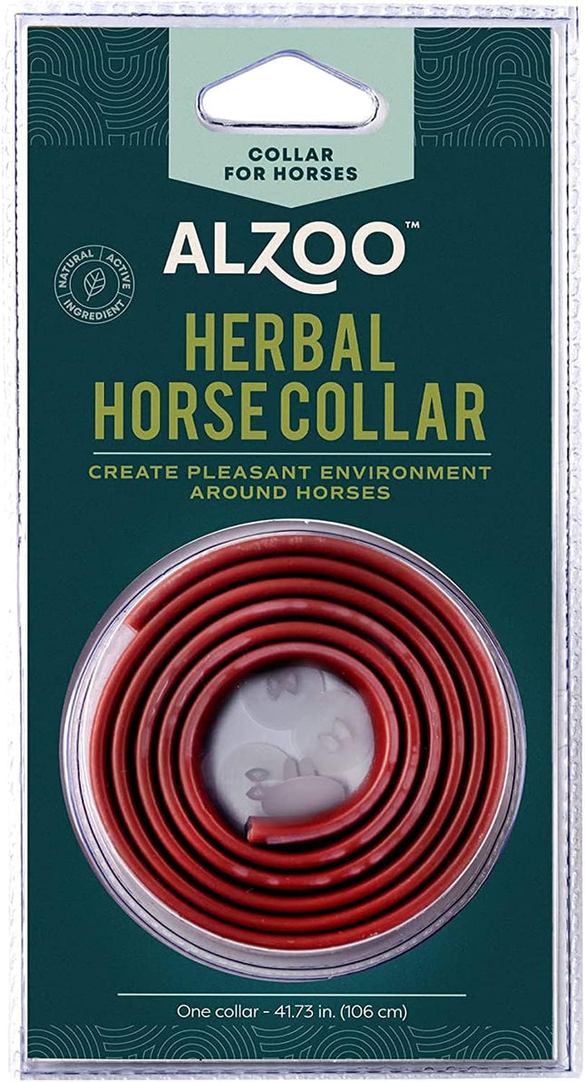 ALZOO Natural Herbal Horse Collar, 100% Plant-Based Active Ingredients, Waterproof, 30-Day Protection, 40.2 Inches