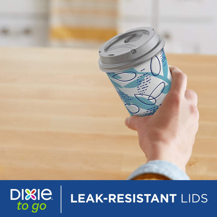 Dixie To Go Paper Coffee Cups, 12 oz, 132 ct, Disposable Insulated Paper Cups for On-The-Go Hot or Cold Beverages