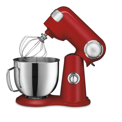 Cuisinart SMD-50CRM Precision Pro 5.5-Quart Digital Stand Mixer with 12-Speeds, 3 Preprogrammed Food Prep Settings, Mixing Bowl, Chef's Whisk, Flat Mixing Paddle, Dough Hook, and Splash Guard, Cream