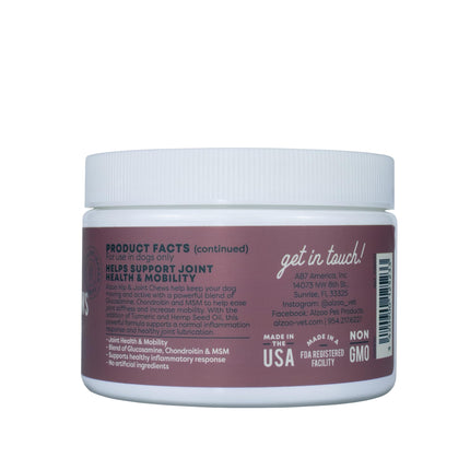 ALZOO Allergy Chews for Dogs, 100% Plant-Based Active Ingredients, Peanut Butter Flavor, 90 Count