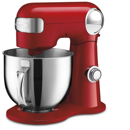 Cuisinart SMD-50CRM Precision Pro 5.5-Quart Digital Stand Mixer with 12-Speeds, 3 Preprogrammed Food Prep Settings, Mixing Bowl, Chef's Whisk, Flat Mixing Paddle, Dough Hook, and Splash Guard, Cream