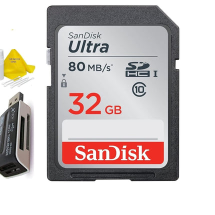 32GB Ultra Class 10 SDXC UHS-I SD Memory Card for Canon EOS Rebel T8i T7i T7 T6i T6S T6 T5i T5 T3i SL2 SL1 EOS 90D 80D 77D 70D 9000D 800D 760D 750D DSLR Cameras