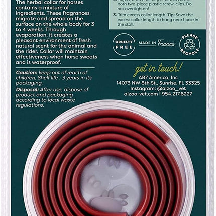 ALZOO Fly and Tick Horse Spray and Collar Bundle, 100% Plant-Based Active Ingredients, Helps Repel Mosquitos, Horesflies & Ticks
