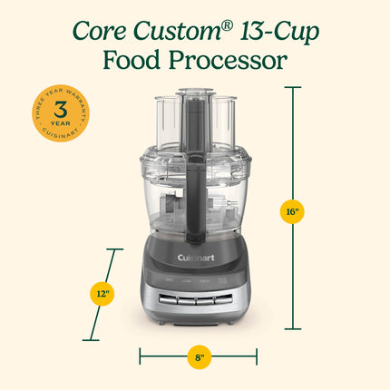Cuisinart FP-130MB Core Custom 13-Cup Multifunctional Food Processor, Marine Blue