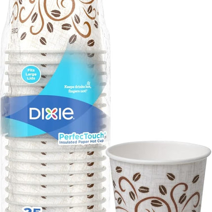 Dixie 5356DX Hot Cups Paper 16oz Coffee Dreams Design 500/Carton (DXE5356DX)