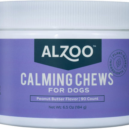 ALZOO Calming Chews, Gentle Puppy Shampoo, Indoor Training Spray and Calming Diffuser Kit Bundle for Dogs