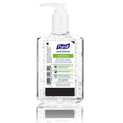 Purell ADVANCED Hand Sanitizer NATURALS (6.5 FL OZ) - Made with PLANT BASED ALCOHOL - 4 Pack (26 FL OZ) - Kills 99.9% of Germs - With Essential Oils and Skin Conditioners