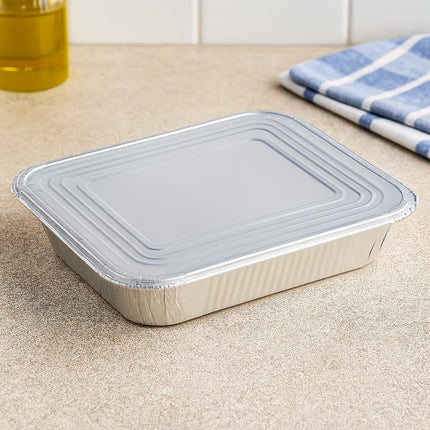 Ruthy's Outlet Disposable Aluminum Foil Pans, Half Size Steam Table Deep, 30 Pack, Silver, 2.5 Inches Deep (10 Pack)