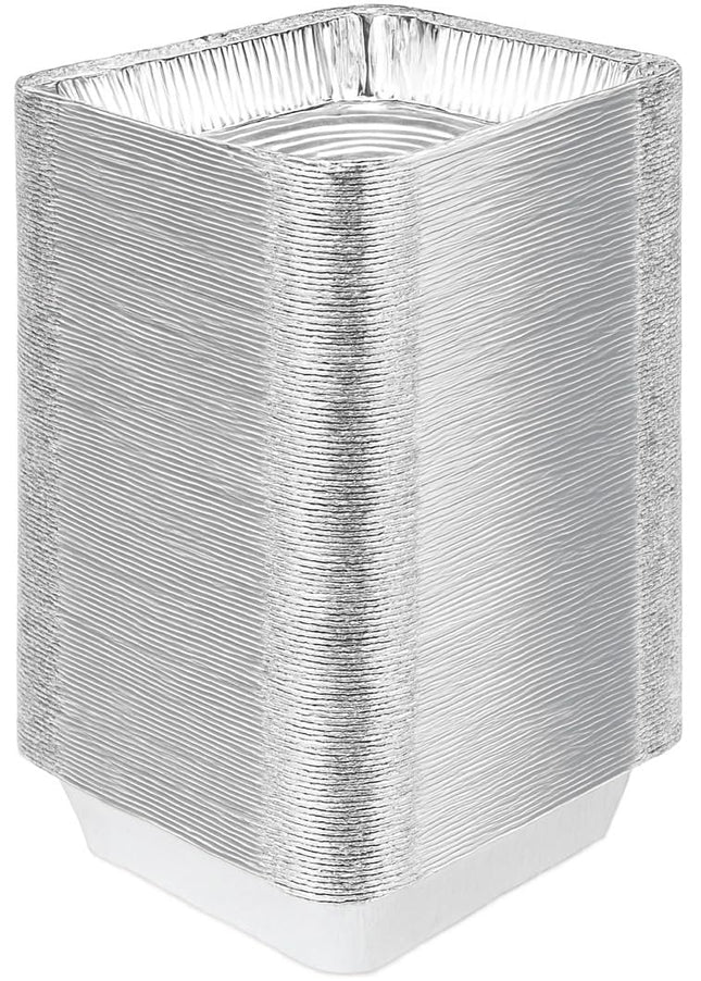 Ruthy's Outlet Disposable Aluminum Foil Pans, Half Size Steam Table Deep, 30 Pack, Silver, 2.5 Inches Deep (10 Pack)