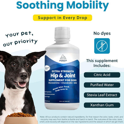Large Dog Vitality Bundle: Liquid Glucosamine & Vitamins for Joint Health and Wellness