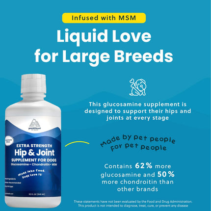 Paramount Pet Health Premium Joint & Coat Care Bundle for Large Dogs: Concentrated Glucosamine + Wild Alaskan Salmon Oil
