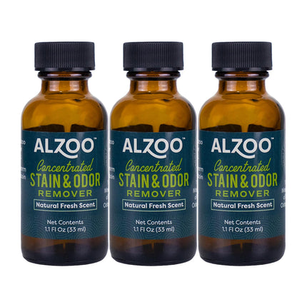 ALZOO Stain & Odor Remover, Quickly Lifts & Dissolves Pet Stains & Helps Eliminate Odors, 100% Plant-Based Active Ingredients, Lavender Vanilla Scent, 32 Fl. Oz Spray Bottle