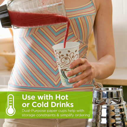 Georgia-Pacific PerfecTouch 5342DX WiseSize Coffee Dreams Insulated Paper Cup, 12oz Capacity (Case of 20 Sleeves, 25 per Sleeve)