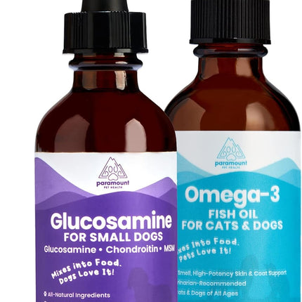 Small Dog Glucosamine and Omega 3 Fish Oil Bundle
