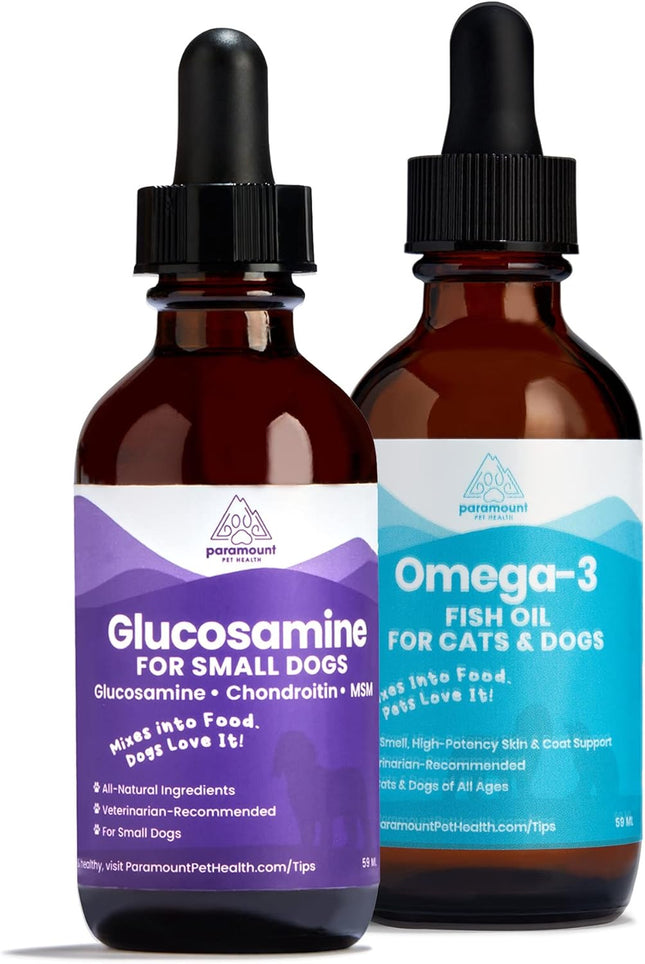 Small Dog Glucosamine and Omega 3 Fish Oil Bundle