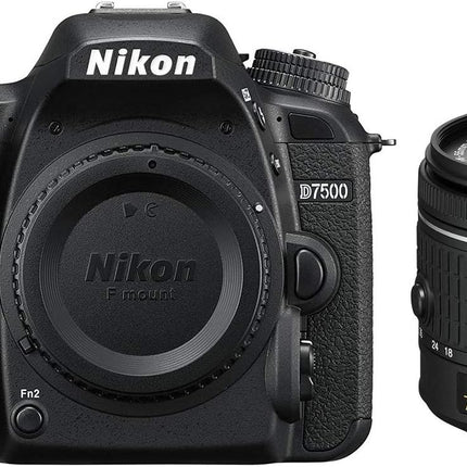 Nikon D7500 20.9MP DX-Format 4K Ultra HD Digital SLR Camera (Body Only) (Renewed) with AF-P DX NIKKOR 18-55mm f/3.5-5.6G VR Lens