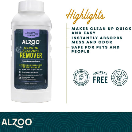 ALZOO Severe Accident Remover, Maximum Strength Mess Remover, Mineral-Based Active Ingredients