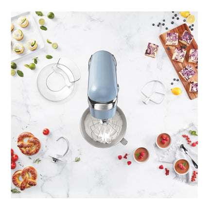 Cuisinart SMD-50CRM Precision Pro 5.5-Quart Digital Stand Mixer with 12-Speeds, 3 Preprogrammed Food Prep Settings, Mixing Bowl, Chef's Whisk, Flat Mixing Paddle, Dough Hook, and Splash Guard, Cream
