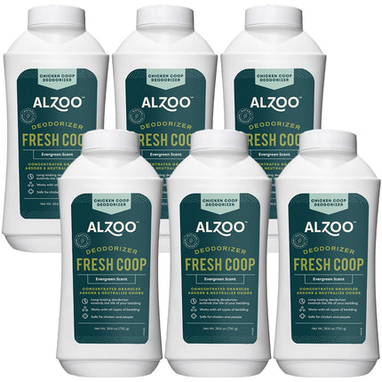 ALZOO My Fresh Coop Deodorizer, Chicken Coop Deodorizer, Concentrated Granules Absorb & Help Neutralize Odors, Mineral-Based Active Ingredients, Up To 30 Uses, 26.6 Oz., Single