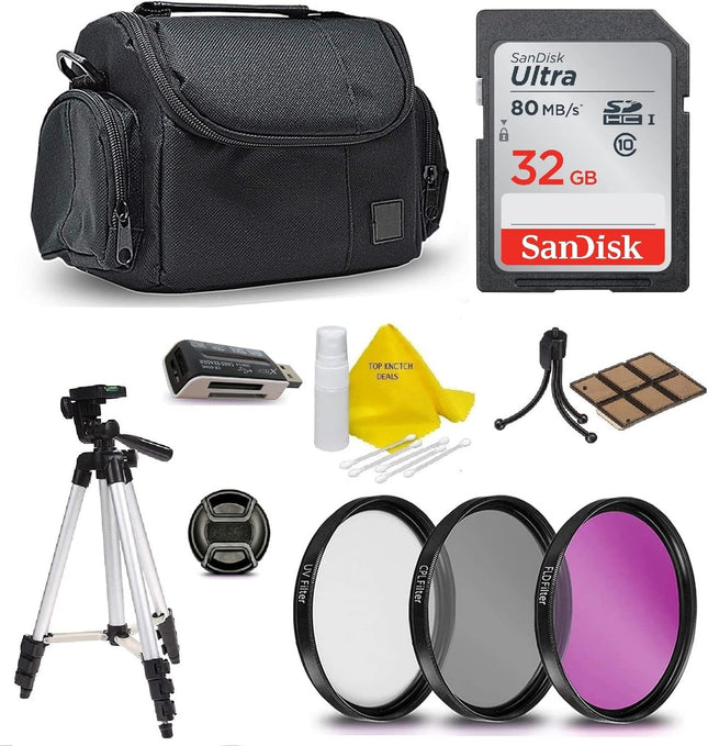 32GB SD Memory Accessory Kit for Canon EOS Rebel T7i T7 T6i T6S T6 T5i T5 T3i SL2 SL1 EOS 80D 77D 70D 60D EOS 9000D 8000D 800D 760D 750D 700D 650D 1300D 1200D 5D Mark III 5D Mark ii 6D 7D Mark ii