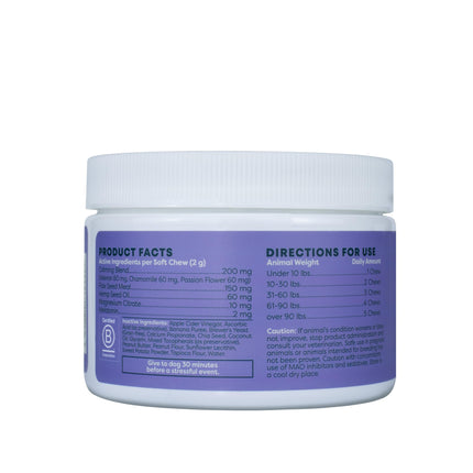 ALZOO Allergy Chews for Dogs, 100% Plant-Based Active Ingredients, Peanut Butter Flavor, 90 Count