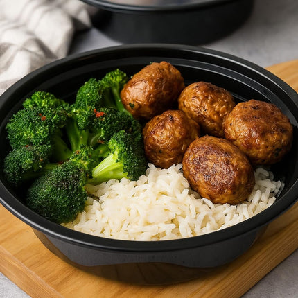 Ruthy's Outlet Meal Prep Containers with Lids, Food container bowl - BPA-Free, Stackable, Freezer & Dishwasher Safe, Reusable Food Storage for Lunch, Portion Control & Meal Prep (15 Pack, 32 oz)