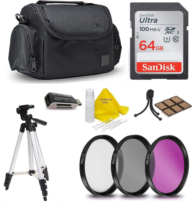 64GB SD Memory Accessory Kit for Canon EOS Rebel T7i T7 T6i T6S T6 T5i T5 T3i SL2 SL1 EOS 80D 77D 70D 60D EOS 9000D 8000D 800D 760D 750D 700D 650D 1300D 1200D 5D Mark III 5D Mark ii 6D 7D Mark ii