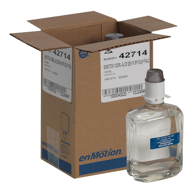 ENMOTION® GEN2 MOISTURIZING FOAM SOAP DISPENSER REFILLS BY GP PRO (GEORGIA-PACIFIC), DYE AND FRAGRANCE FREE, 2 BOTTLES PER CASE